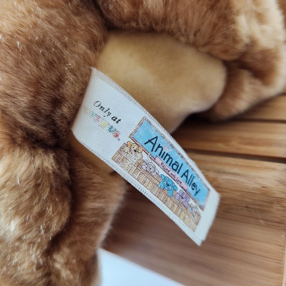 Vintage 2000 Toys R Us Animal Alley Laying Brown Darby Puppy Dog Large Plush 16" - Picture 8 of 11